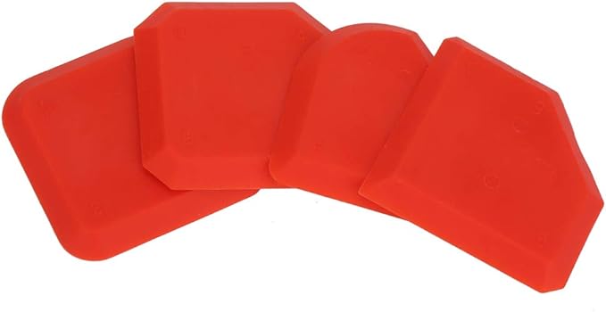 4Pcs/set Caulking Tool Kit Silicone Sealant Remover Smoother Finisher Scraper Cleaner Caulking Tool Kit for Grout Finishing Sealing