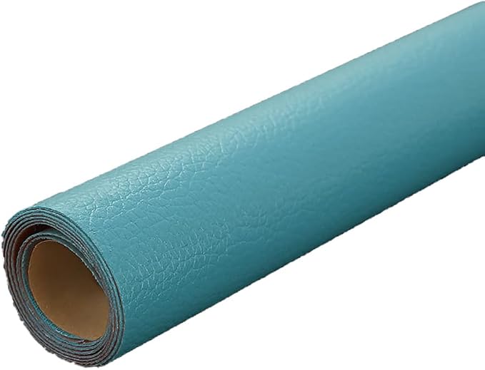 Sky Blue Leather Repair Patch, 53.9 x 13.7 Inch Self Adhesive Leather Repair Tape, Large Vinyl Leather Repair Kit for Furniture, Car Seats, Sofats, Couch, Office Chair