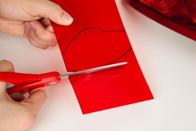 3M Auto High-Strength Lens Repair Film, 3.5 in x 7.75 in, Assorted Sheets: Red / Amber / Clear, Weatherproof & Airtight Seal, Flexible Film Repairs Flat or Curved Lenses on Truck & Car Lights (03345)