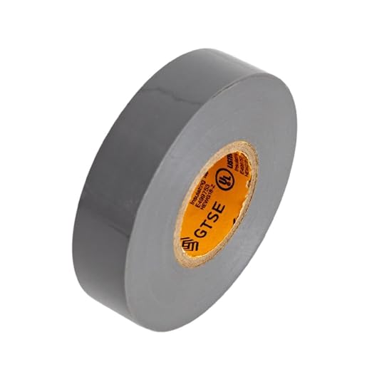 GTSE Gray Electrical Tape, 10 Rolls – Waterproof, Industrial Grade Vinyl, 3/4 in x 66ft– Strong Self-Adhesive Grey PVC Electric Tape for Wire Insulation, 7 Mil, 600V – UL/CSA Listed