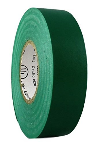 TradeGear Green 10 Pack - UL Listed Colored Electrical Tape, 60 ft x 3/4 in, 600V, Flame Retardant, Waterproof, Rubber Adhesive - Phase Marking, Wire ID, Automotive