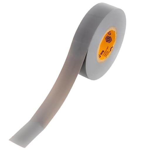 GTSE Gray Electrical Tape, 1 Roll – Waterproof, Industrial Grade Vinyl, 3/4 in x 66ft– Strong Self-Adhesive PVC Electric Tape for Wire Insulation, 7 Mil, 600V – UL/CSA Listed