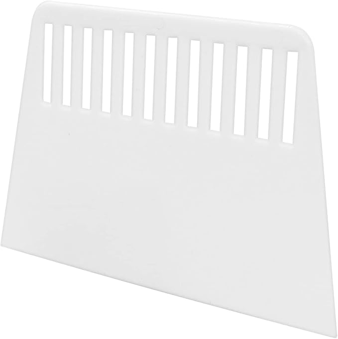 Plastic Putty Knife, 7 Inch Scraper Tool, Flexible Spackle Spreader Smoothing Tool for Paint, Wall Paper Treatment, Windshield, Drywall, Decals, Patching, Painting, White