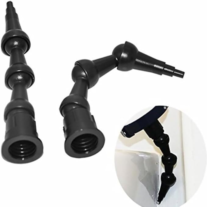Universal Caulking Nozzle Tip Flexible Bent Caulk Applicator Tool for Corners Bathrooms and Hard to Reach Spaces 4.5In Abs