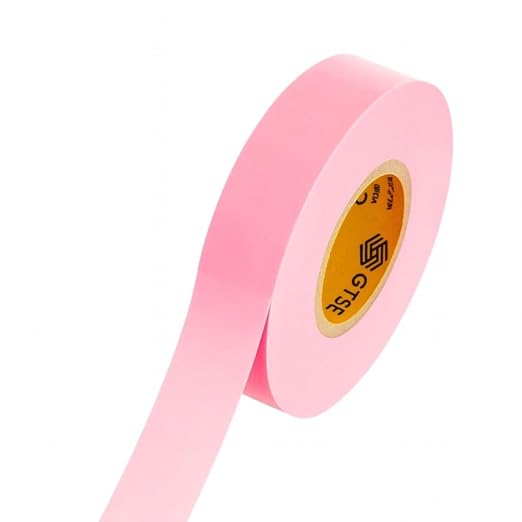GTSE Pink Electrical Tape, 3 Rolls – Waterproof, Industrial Grade Vinyl, 3/4 in x 66ft– Strong Self-Adhesive PVC Electric Tape for Wire Insulation, 7 Mil, 600V – UL/CSA Listed
