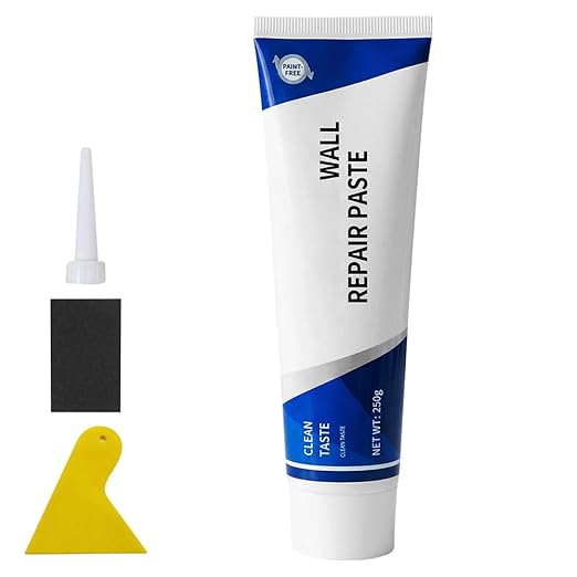 Drywall Mending Agent Kit, Quick Drying Wall Repair Paste with Scraper, Easy DIY Wall Hole Crack Dent Filler for Household Surface Restoration (1pcs)