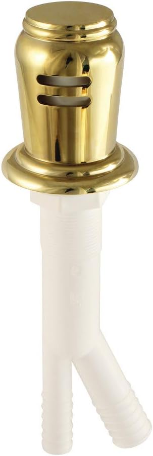 Kingston Brass KA831PB Trimscape Dishwasher Air Gap, Polished Brass