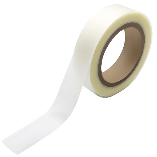XIWENQUKU 1 Roll 65′ Iron on Hot Melt Seam Sealing Repair Adhesive Fusible Tape，Layer for Waterproof PU Coated Fabrics Sportswear Outdoor Gear Raincoat Tent Awning (Clear, 0.78" X 0.04")