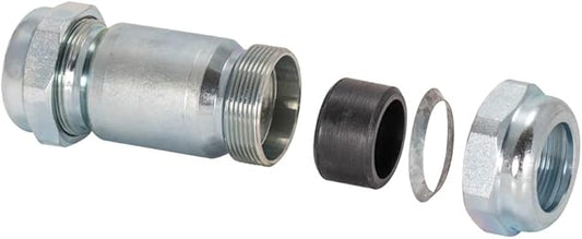 Eastman 4-1/8 Inch Long Pattern Compression Coupling, 3/4 Inch IPS, Galvanized Steel, 20564