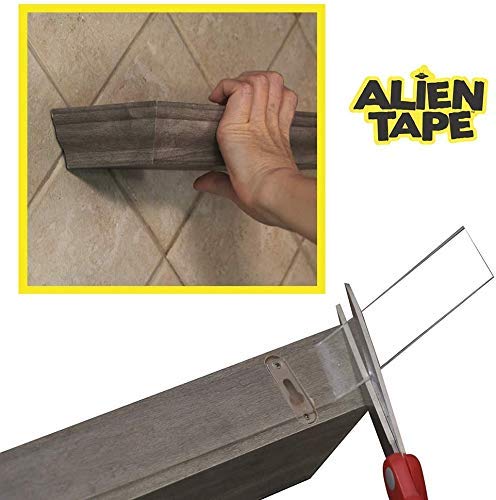 ALIEN TAPE Heavy Duty Double Sided Tape, Nano Tape, Feet Clear Adhesive Tape for Poster Photo Wall Decor As Seen on TV, (2 Rolls - 14 Feet)