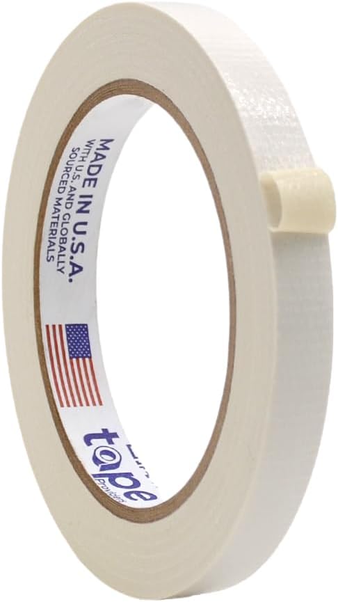 WOD DTC10 Advanced Strength Industrial Grade White Duct Tape, 1/4 inch x 60 ft. Waterproof, UV Resistant For Crafts & Home Improvement