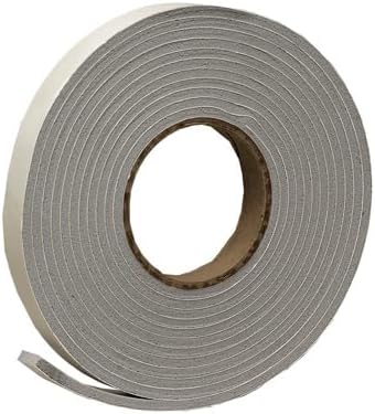 Frost King Vinyl Foam Tape - Closed Cell - Moderate Compression, 3/4" W, 3/16" Thick, 17' L, Grey
