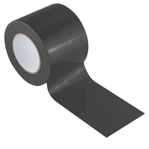 GTSE Wide Duct Tape, Black, 4 Inches x 55 Yards (164 ft), Heavy Duty, Waterproof Repair Tape for Indoor or Outdoor Use, 96 Rolls
