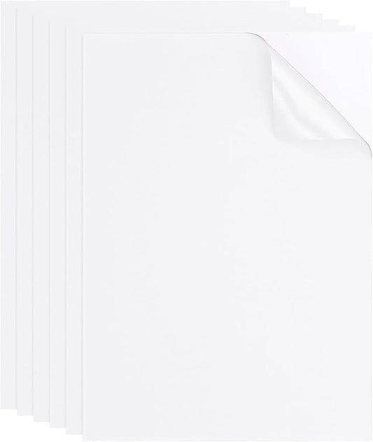 PATIKIL Nylon Repair Patch 8 x 6 Inch, 6pcs Self-Adhesive Down Jacket Repair Patches Waterproof Fabric Repairing Tape for Tents Sleeping Bag Outdoor Camping Gear, White