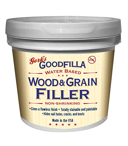 Goodfilla Rosewood, 1 Gallon (13.5lbs), Wood and Grain Filler, Stainable, Tintable, Sandable, Sandable, Zero Waste, Non-Toxic, USA Made