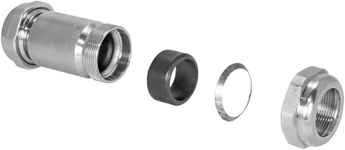 Eastman 4-3/8 Inch Long Pattern Compression Coupling, 1 Inch IPS, Galvanized Steel, 20566