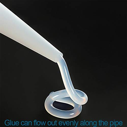 30pcs Plastic Caulking Gun extender Caulk Nozzle Tip Tool for Sausage Caulking Gun, Caulk Nozzles Applicator, Easy To Use, White,ZUOFANG