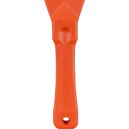 SPARTA Polypropylene Scraper Tool Food Safe Scraper for Removing Caked-On Residue in Commercial Kitchens, Plastic, 7.82 x 3 Inches, Orange, (Pack of 12)