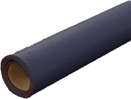 Navy Blue Leather Repair Patch, 53.9 x 13.7 Inch Self Adhesive Leather Repair Tape, Large Vinyl Leather Repair Kit for Furniture, Car Seats, Sofats, Couch, Office Chair