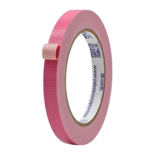MAT Duct Tape Pink Industrial Grade, 1/2 inch x 60 ft. Waterproof, UV Resistant for Crafts, Home Improvement, Repairs, & Projects
