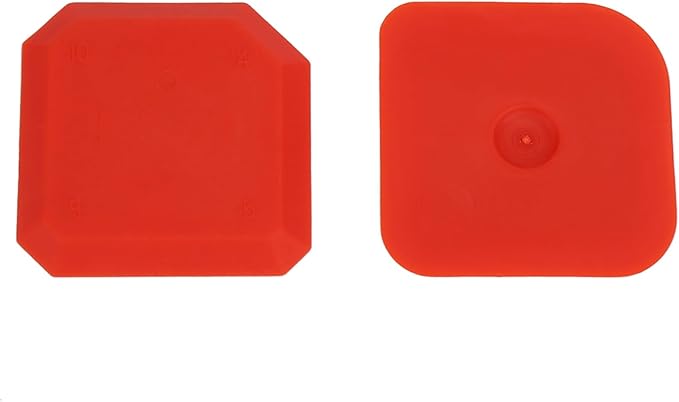 Caulking Tool Kit, 4Pcs Silicone Applicator Tool, Portable Sealant Scraper, Caulk Remover Tool Set for Glass Glue Smoothing Finishing Cleaning Sealing, Easy to Use, Red