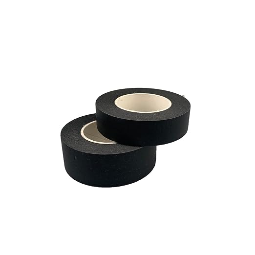 4 Rolls Black Masking Tape Multi-Size | Painters Tape (0.5 Inch, 0.7 Inch, 1 Inch and 2 Inch X 22 Yard)