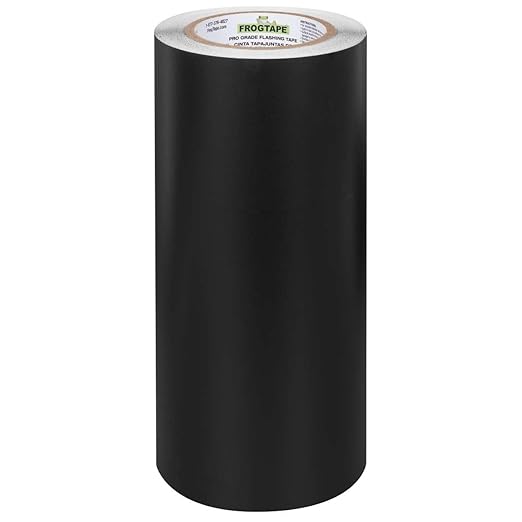 FrogTape Pro Grade Flashing and Waterproofing Tape, 12 Inch Width - 50 Foot Roll, All Weather & UV Resistant Flashing Tape with Advanced Acrylic Adhesive - 10 mils - Black