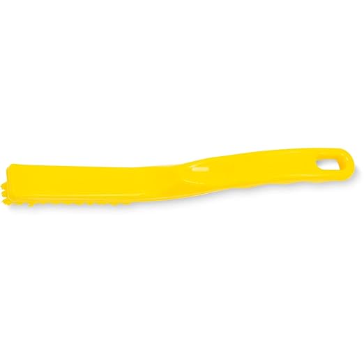 SPARTA Detail Brush Grout Brush, Crevice Brush with Hanging Hole for Bathroom, Kitchens, Countertop, Plastic, 9 Inches, Yellow