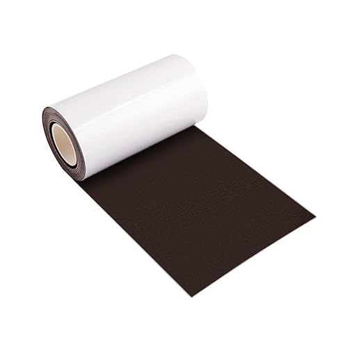Leather Repair Patch Tape Kit Coffee Dark Brown 4 x 60 inch Self Adhesive Leather Repair Patch for Furniture, Couch, Sofa, Car Seats, Office Chair Vinyl Repair Kit