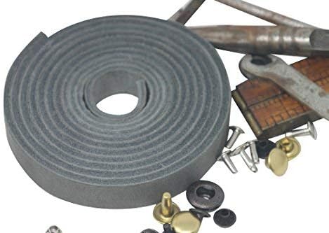 Leather Strap for Crafts & Jewelry | 72 Long × 5/8" Wide × 1/8" Thick (7-8oz) | Genuine Leather Strips for Crafts, Projects or Repairs - Smokey Gray | 3-Pack