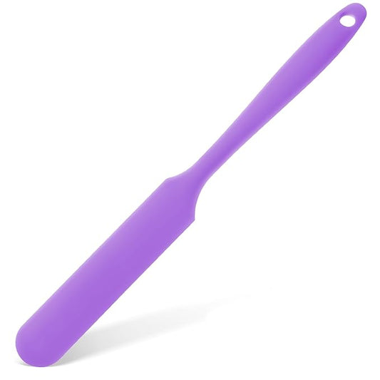 Patelai Non Stick Wax Spatulas Silicone Waxing Sticks Waxing Applicator Hair Removal Large Reusable Scraper Large Area Hard Wax Sticks for Home Salon Body Use Mixing Resin(Purple)