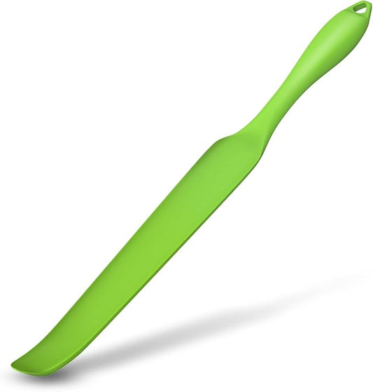 Silicone Blender Spatula for Blade Scraper - Easy to Reach Under Blender Blades and Edges, Silicone Rubber Grip with Hanging Holes Reusable (Green)