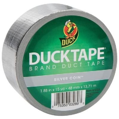 6 Pack Silver Coin Tape (Roll) (Product Catalog: "Adhesives, Fasteners & Finishing Sprays")