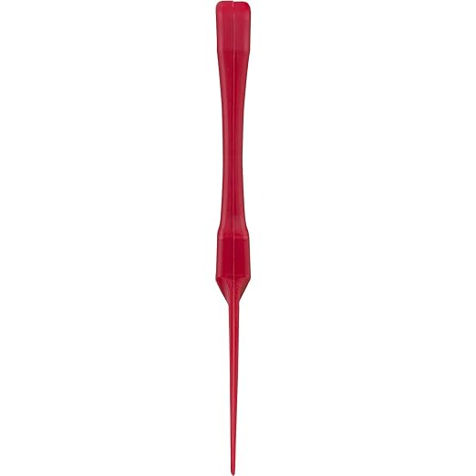 SPARTA Polypropylene Scraper Tool Food Safe Scraper for Removing Caked-On Residue in Commercial Kitchens, Plastic, 7.82 x 3 Inches, Red, (Pack of 12)