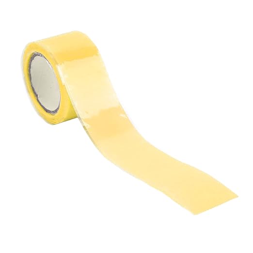 Self Fusing Silicone Tape High Temperature Adhesive Tape for Plumbing Repairs Hose Leak Fixing 2 Rolls 1.5m x 2.5cm (Yellow)