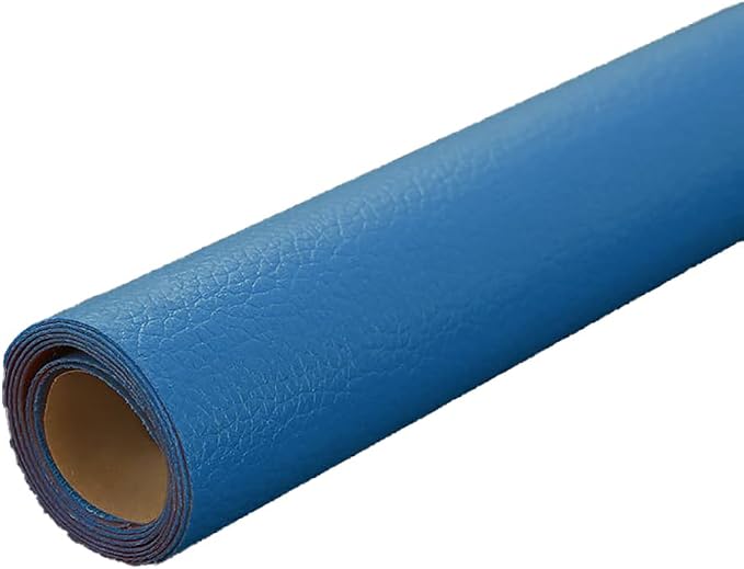 Dark Blue Leather Repair Patch, 53.9 x 13.7 Inch Self Adhesive Leather Repair Tape, Large Vinyl Leather Repair Kit for Furniture, Car Seats, Sofats, Couch, Office Chair