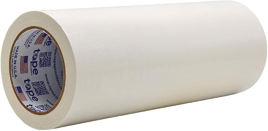 WOD DTC10 Advanced Strength Industrial Grade White Duct Tape, 12 inch x 60 ft. Waterproof, UV Resistant For Crafts & Home Improvement