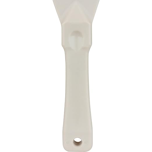 SPARTA Polypropylene Scraper Tool Food Safe Scraper for Removing Caked-On Residue in Commercial Kitchens, Plastic, 7.82 x 3 Inches, Tan, (Pack of 12)