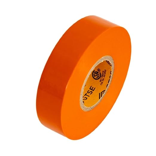 GTSE Orange Electrical Tape, 120 Rolls Bulk Box – Waterproof, Industrial Grade Vinyl, 3/4 in x 66ft– Strong Self-Adhesive PVC Electric Tape for Wire Insulation, 7 Mil, 600V – UL/CSA Listed