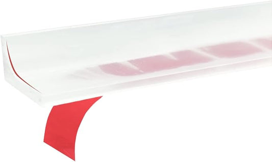 39-inch Shower Threshold Water Dam,Keep Water In Shower or Countertop Dry, Apply Toapply To Countertop, Shower, Bathroom, Bathtub Self Adhesive Caulk Seal Strip Edge （Translucent）