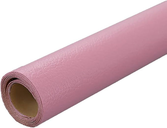 Pink Leather Repair Patch, 53.9 x 19.6 Inch Self Adhesive Leather Repair Tape, Large Vinyl Leather Repair Kit for Furniture, Car Seats, Sofats, Couch, Office Chair