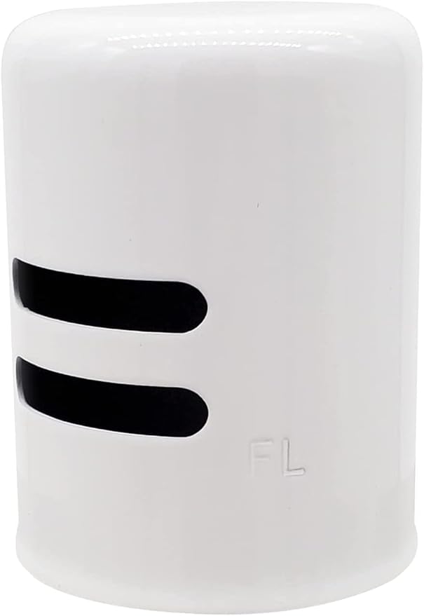 Westbrass D201-10-50 1-5/8" x 2-1/4" Solid Brass Air Gap Cap Only, Non-Skirted, Powder Coat White (10-Pack)