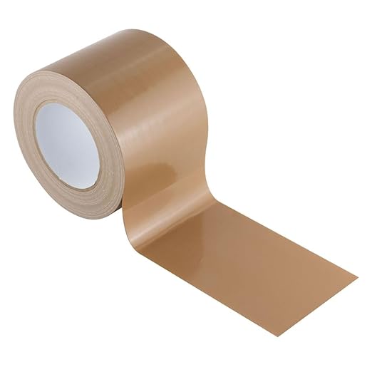 GTSE Wide Duct Tape, Brown, 4 Inches x 55 Yards (164 ft), Heavy Duty, Waterproof Repair Tape for Indoor or Outdoor Use, 48 Rolls