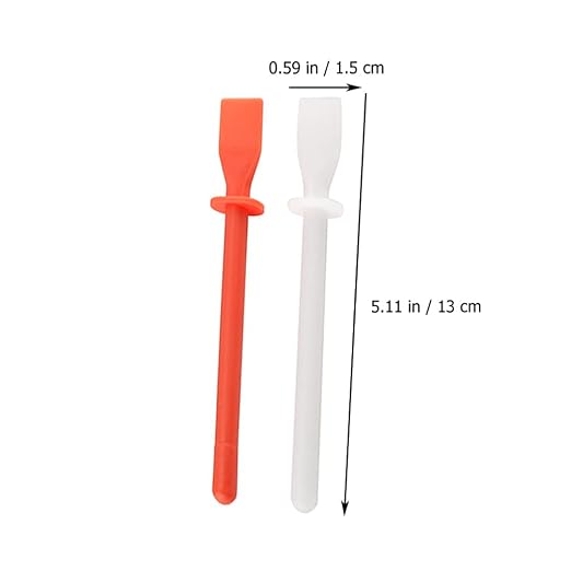 Healifty 6Pcs Silicone Glue Spreader Applicator Tool Kit, Flexible Plastic Adhesive Spatula Scraper Brush Set for Woodworking, Leather, Book Binding and Resin Crafts