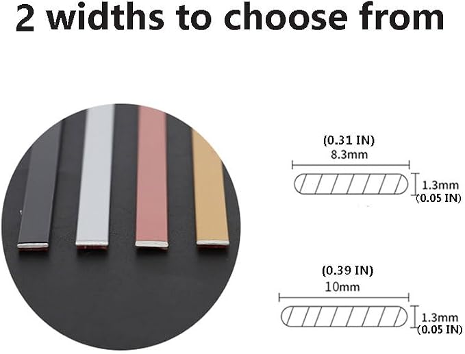 7.8 ft Self-Adhesive Mouldings & Trim Flexible DIY Crown Ceiling Molding | Wall Trim for Home Decor(Size:8mm(0.31inch),Color:Matte copper)