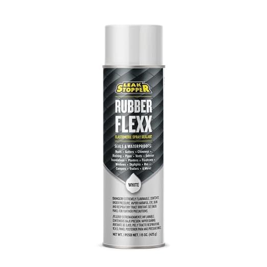 Leak Stopper Rubber Flexx – 15oz Waterproof Repair & Sealant Spray - Point & Spray to Seal Cracks, Holes, Leaks, Corrosion & More | White – 2 cans