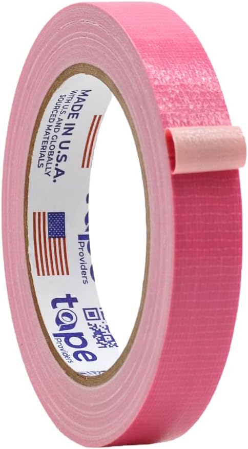 WOD DTC10 Advanced Strength Industrial Grade Pink Duct Tape, 3/4 inch x 60 ft. Waterproof, UV Resistant For Crafts & Home Improvement