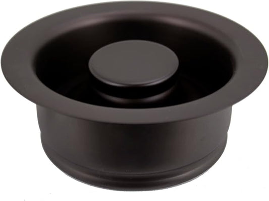 Westbrass D2089-12 4-1/4" Kitchen Sink Waste Disposal Drain Flange and Stopper, Oil Rubbed Bronze