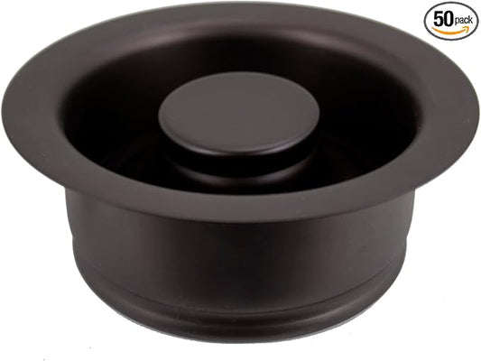 Westbrass D2089-50-12 4-1/4" Kitchen Sink Waste Disposal Drain Flange and Stopper, Oil Rubbed Bronze (50-Pack)