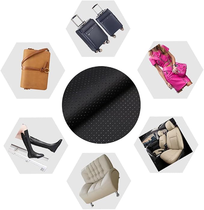 Leather Repair Patch Breathable Perforated Adhesive Self-Adhesive Repair Patch, Furniture Couch Car Seats Office Chairs Sofa Repair Patch Refurbished Patch Beige 17.7x78.7 Beige 2.0